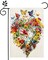 Spring/Summer Garden Flag – 12x18 Inch Double-Sided Outdoor Burlap Flag with Birds, Flowers, Butterflies, and Colorful Hearts for Yard and Home Decor